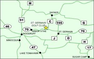 Directions to St. Germain Golf Club